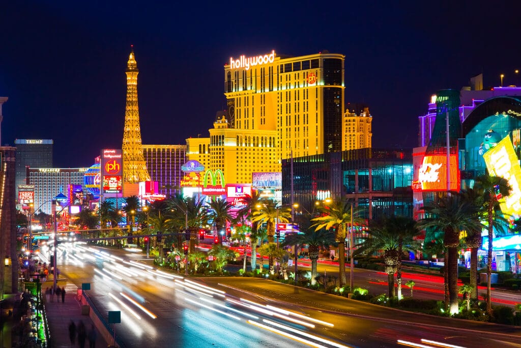 Las Vegas At Night by Vacancy Rewards